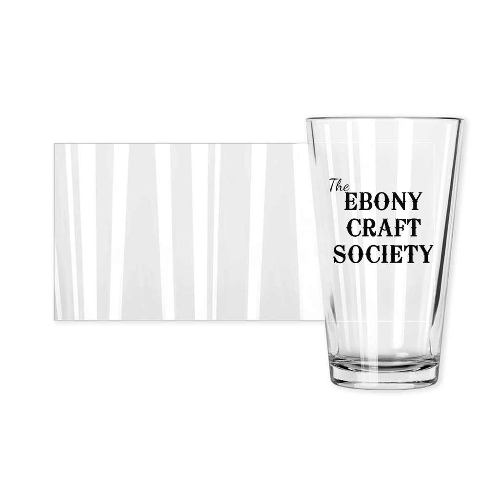 Ebony Craft Society Pint Glasses